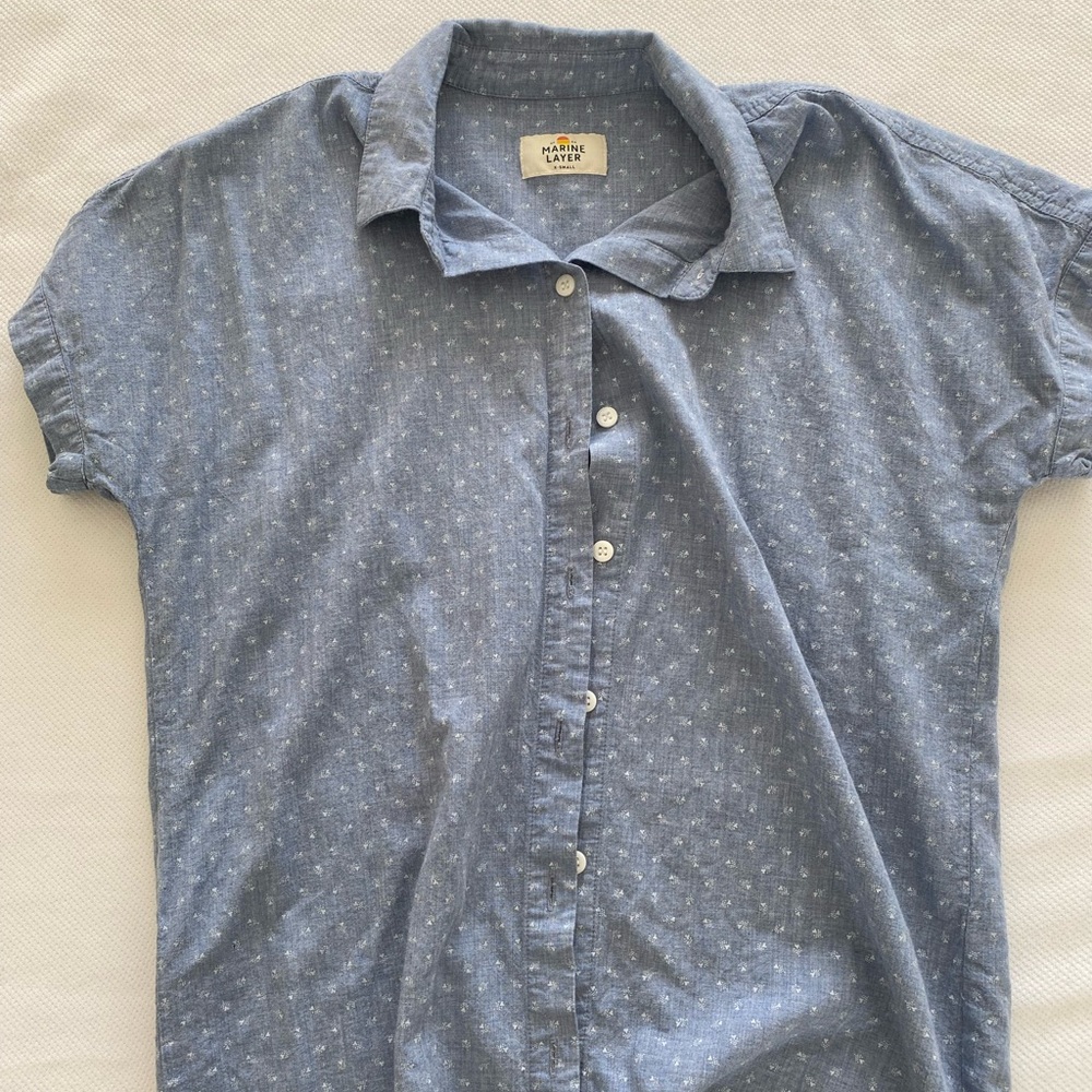 Marine layer chambray shirt